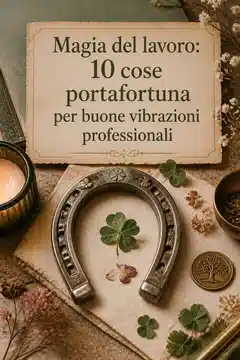 Magia del lavoro: 10 cose portafortuna per buone vibrazioni professionali
