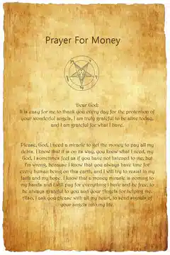 Miraculous prayers for money