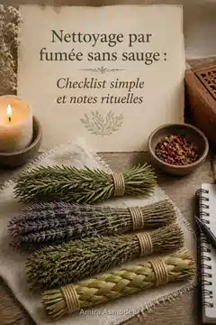 Nettoyage par fumée sans sauge : Checklist simple et notes rituelles