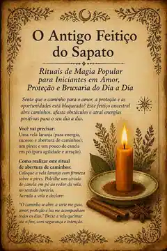 O Antigo Feitiço do Sapato: Rituais de Magia Popular para Iniciantes em Amor, Proteção e Bruxaria do Dia a Dia