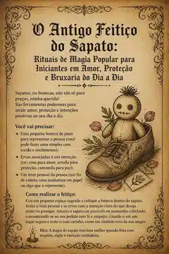 O Antigo Feitiço do Sapato: Rituais de Magia Popular para Iniciantes em Amor, Proteção e Bruxaria do Dia a Dia