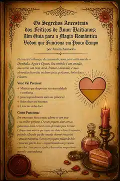 Os Segredos Ancestrais dos Feitiços de Amor Haitianos: Um Guia para a Magia Romântica Vodou que Funciona em Pouco Tempo