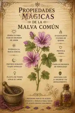 Propiedades Mágicas de la Malva Común