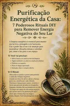 Purificação Energética da Casa: 7 Poderosos Rituais DIY para Remover Energia Negativa do Seu Lar Purificação Energética da Casa: 7 Poderosos Rituais DIY para Remover Energia Negativa do Seu Lar