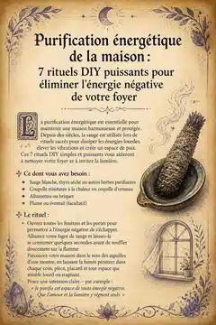 Purification énergétique de la maison : 7 rituels DIY puissants pour éliminer l'énergie négative de votre foyer