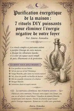 Purification énergétique de la maison : 7 rituels DIY puissants pour éliminer l'énergie négative de votre foyer