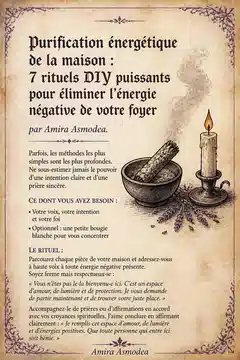 Purification énergétique de la maison : 7 rituels DIY puissants pour éliminer l'énergie négative de votre foyer