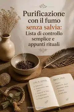 Purificazione con il fumo senza salvia: Lista di controllo semplice e appunti rituali