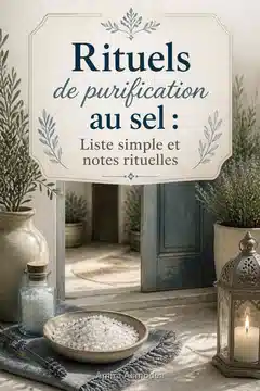 Rituels de purification au sel : Liste simple et notes rituelles