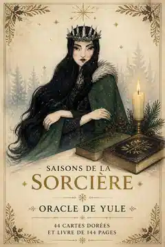 Saisons de la Sorcière : Oracle de Yule : 44 cartes dorées et livre de 144 pages
