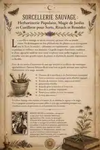 Sorcellerie Sauvage : Herboristerie Populaire, Magie de Jardin et Cueillette pour Sorts, Rituels et Remèdes