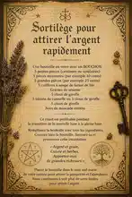 Sortilège pour attirer l'argent rapidement