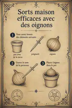 Sorts maison efficaces avec des oignons