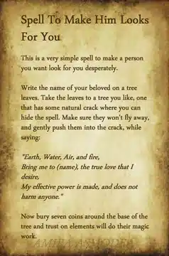 Love Spell to Make Him Seek You Out