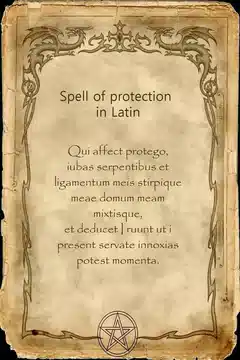 Spell of Protection in Latin