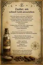 Zauber, um schnell Geld anzuziehen